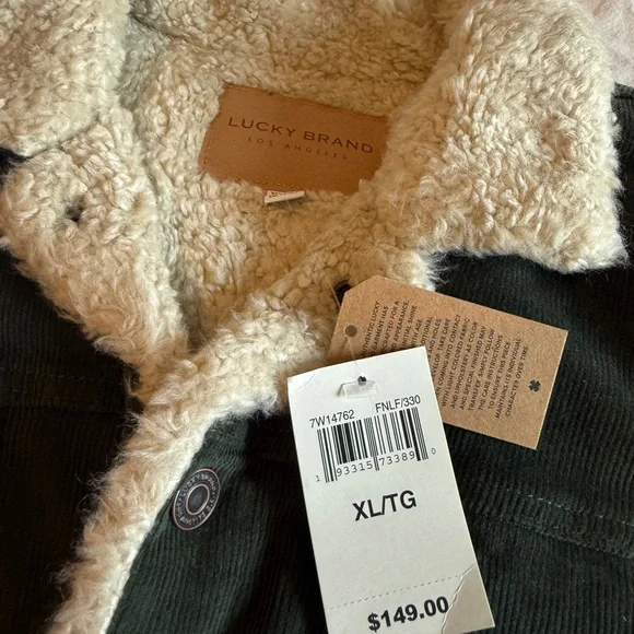 Lucky brand sherpa lined trucker jacket - Picture 3 of 6
